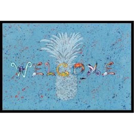 Carolines Treasures Pineapple Indoor Or Outdoor Mat - 18 x 27 in. 8562-MAT